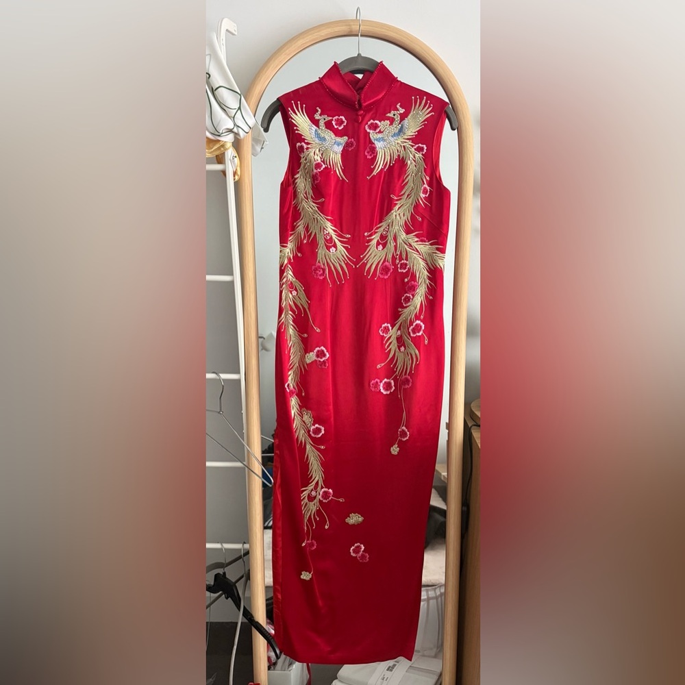 East Meets Dress Chinese Bespoke Wedding QiPao dress